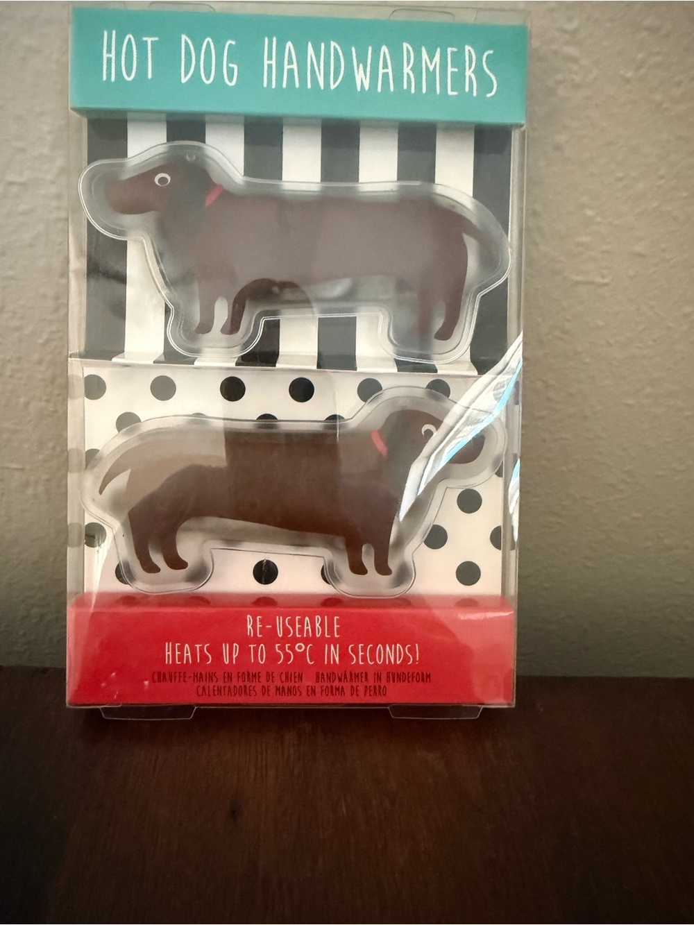 Hot Dog Handwarmers - Brown - Reusable Hand Warmers